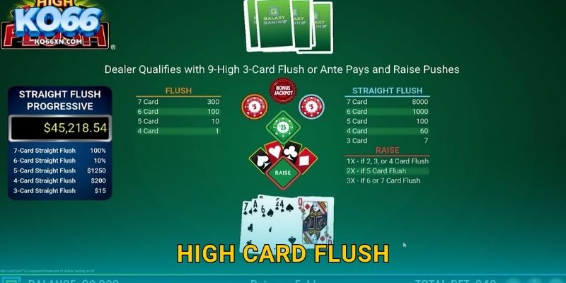 High Card Flush KO66 và Trò Chơi Bài Đầy Kịch Tính