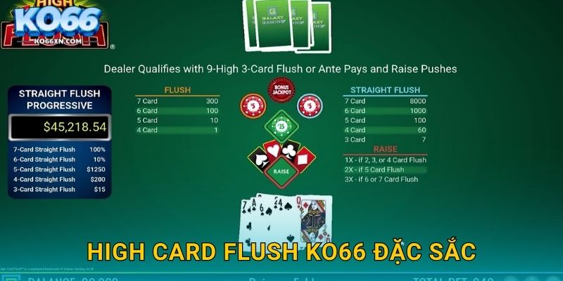 High Card Flush KO66 đặc sắc